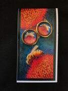Echinacea & Honeybee earrings