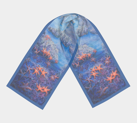 Tidepool Heaven silk scarf